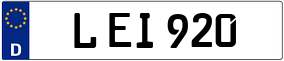 Trailer License Plate